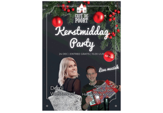 Kerstmiddag Party bij café de Poort met Demi Westerhof en Weizen Harmonika König