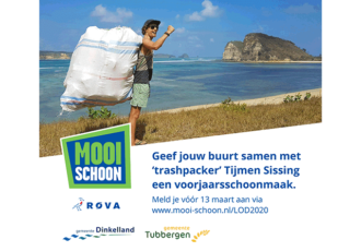 Grote opschoonactie Dinkelland en Tubbergen met Trashpacker Tijmen Sissing!