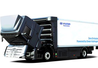 Waterstoftrucks van Hyundai gaan Europa veroveren