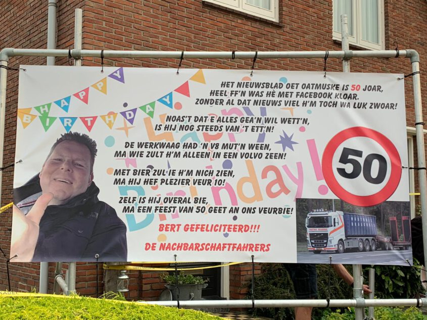 Abraham niet op zijn eigen feest