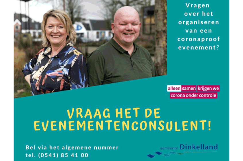 Evenementenconsulent: Samen met organisatie kijken of Coronaproof evenement mogelijk  is