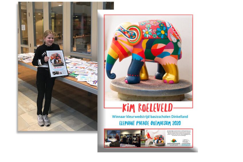 Kim Roeleveld wint de ontwerpwedstrijd Elephant Parade Ootmarsum