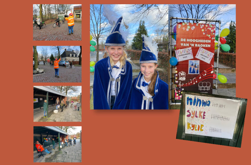 Schoolprinses Sylke en adjudante Kylie regeren over de Kiezelsteentjes in Agelo