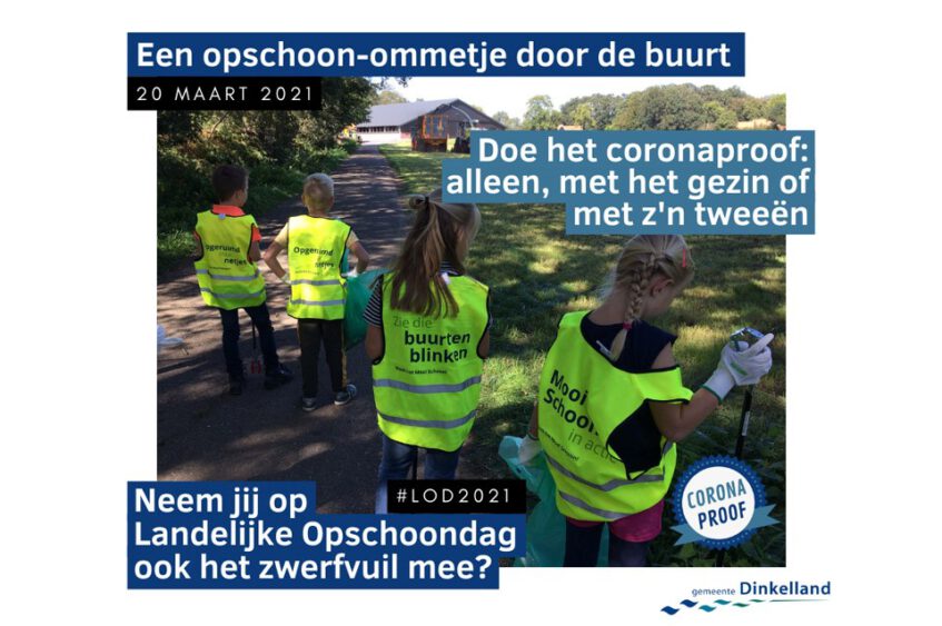 Meld je aan voor de Landelijke Opschoondag