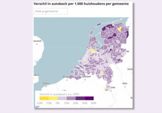 Autobezit in Overijssel in 15 jaar toegenomen met 10,4%