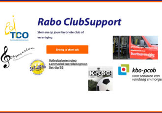 Steun je vereniging met Rabobank Clubsupport