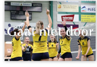 Volleybalwedstrijd Set-Up ’65 dames 1 uitgesteld