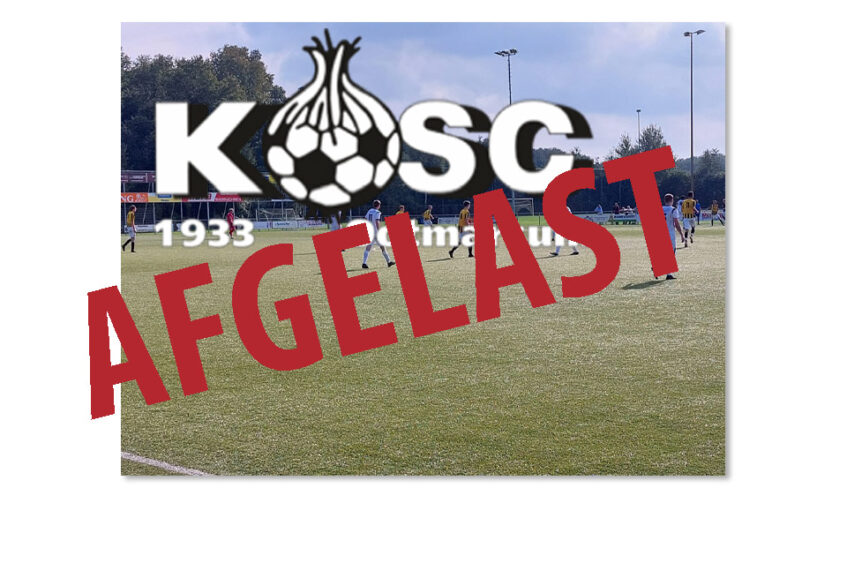 KOSC 1 afgelast