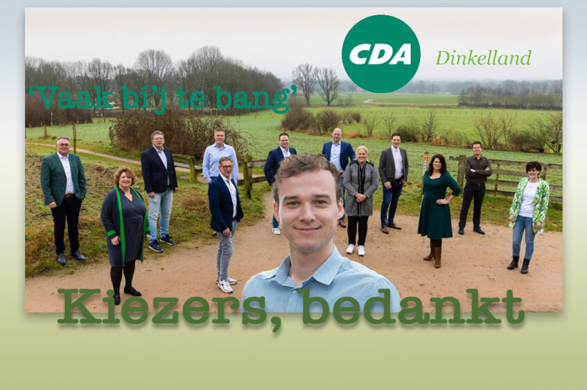 CDA bedankt kiezers