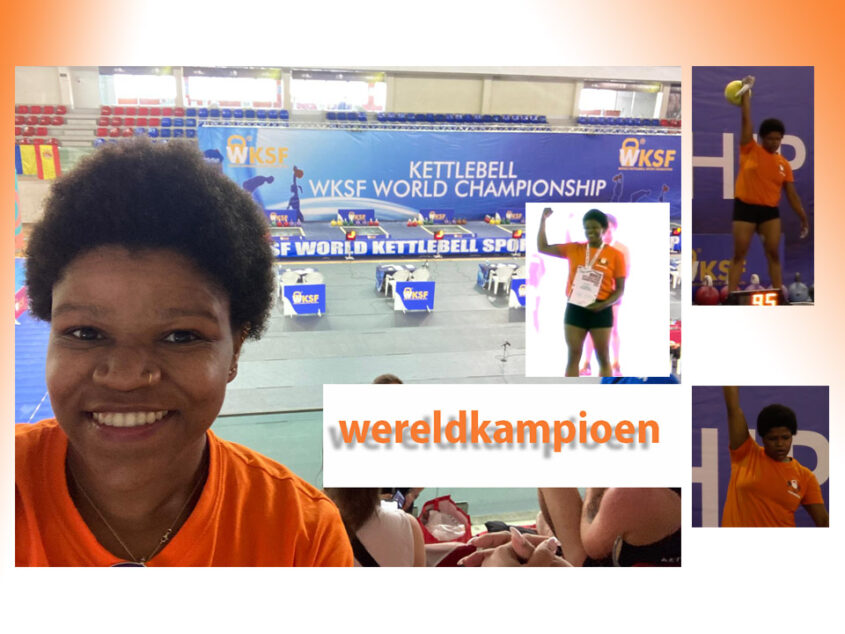 Gouden plak voor Laurien Baanstra op WK Kettlebell