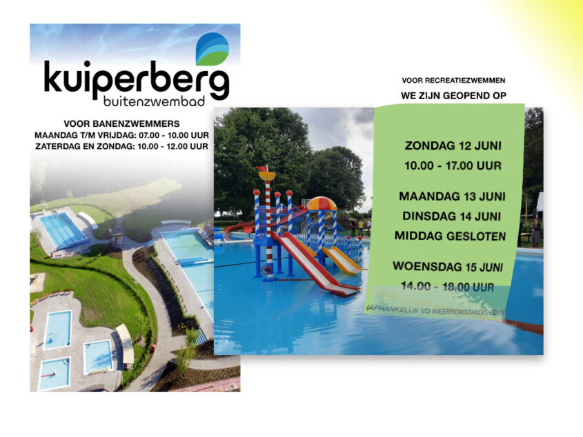 Openingstijden zwembad de Kuiperberg