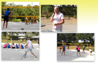 Ideale weersomstandigheden tijdens opening beachvolleybalcomplex