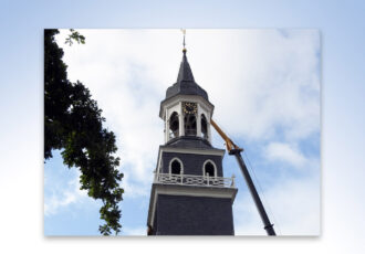 Herstelwerkzaamheden toren r.k.-kerk Simon en Judas