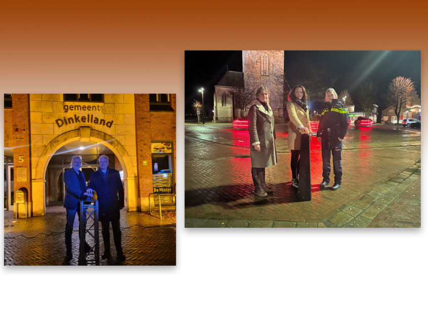 Gemeentehuizen kleuren oranje voor de Internationale Dag tegen Geweld tegen Vrouwen