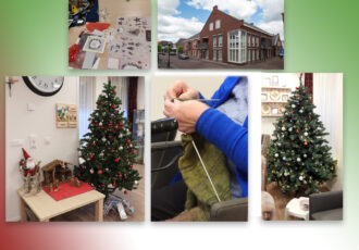 De Kerstboom staat in de knusse huiskamer van de ‘Dinkelhof’