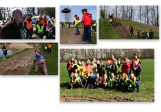 Bloemenlint gezaaid achter de waterzuivering