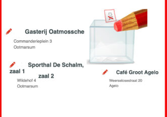 ‘Drie’ stembureaus in Ootmarsum