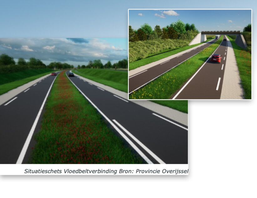 Vloedbeltverbinding ontlast verkeersdrukte in Zenderen en Borne