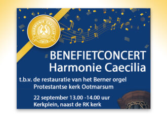 Benefietconcert harmonie Caecilia voor orgel Protestantse kerk