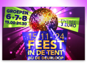 Damast Disco  ‘Feest in de tent’ bij ’n Deurloop