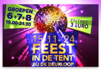 Damast Disco  ‘Feest in de tent’ bij ’n Deurloop