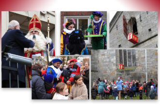 Kinderen en speurpiet vinden samen de schatkist van Sinterklaas