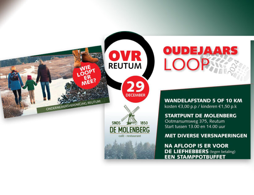 Oudejaarsloop met na afloop stamppotbuffet bij de Molenberg