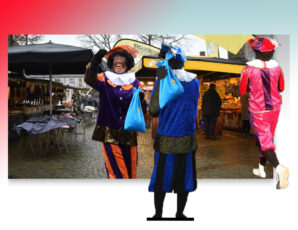 Piet brengt iets lekkers op de markt in Ootmarsum