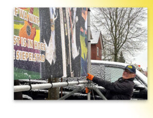 Ad Bergman plaatst ‘zijn laatste prinsenbord’