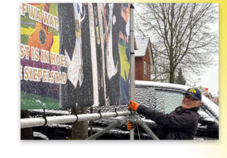 Ad Bergman plaatst ‘zijn laatste prinsenbord’