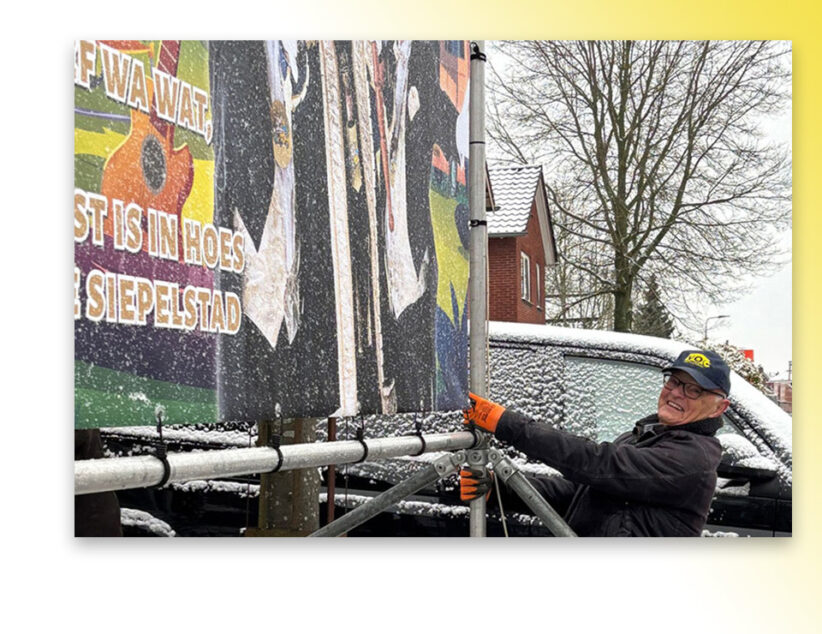 Ad Bergman plaatst ‘zijn laatste prinsenbord’