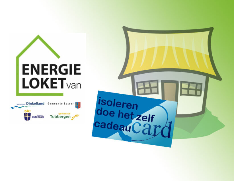 Gratis doe het zelf-cadeaukaart voor betere isolatie